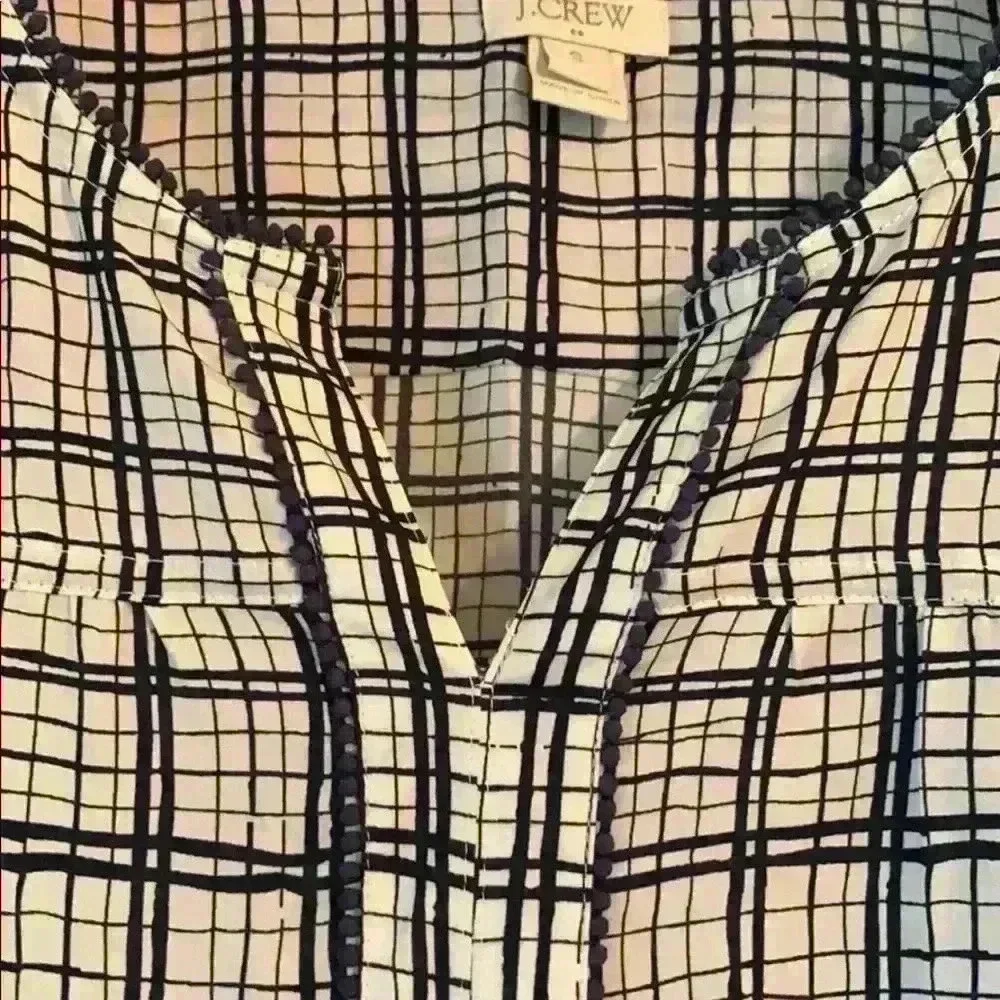 JCrew Blouse with cute trim